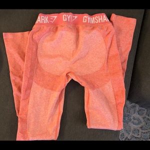 Gymshark Flex Leggings Peach Coral Size Small